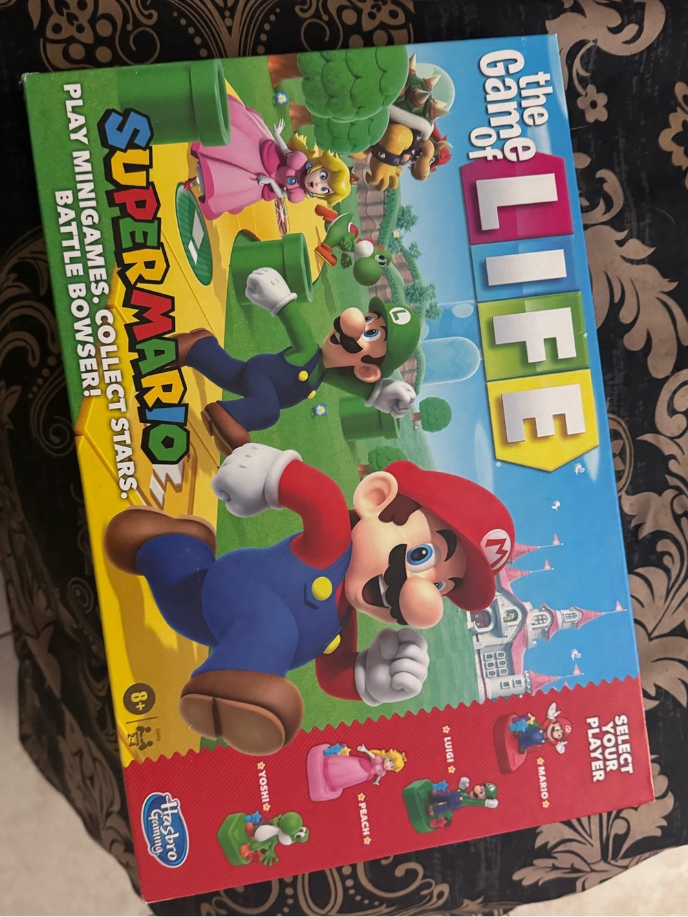 The Game of Life: Super Mario Edition - Kids Board Game (Mario Red)